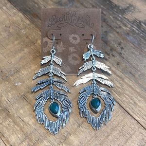 Silver Feather Earrings